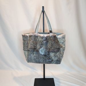 Authentic CHANEL Lapin Rabbit Fur Tote